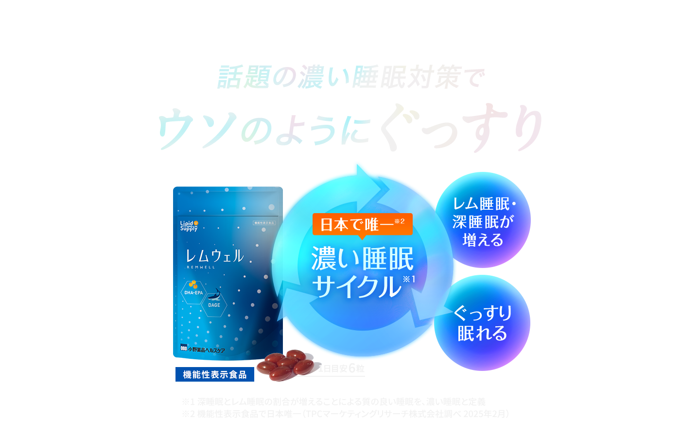 深いだけじゃない、濃い睡眠対策