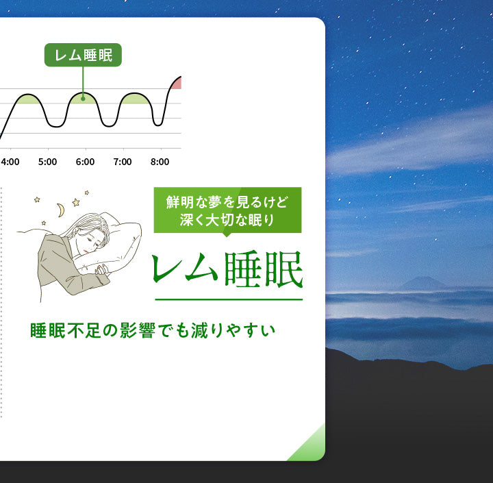 鮮明な夢を見るけど深く大切な眠り レム睡眠